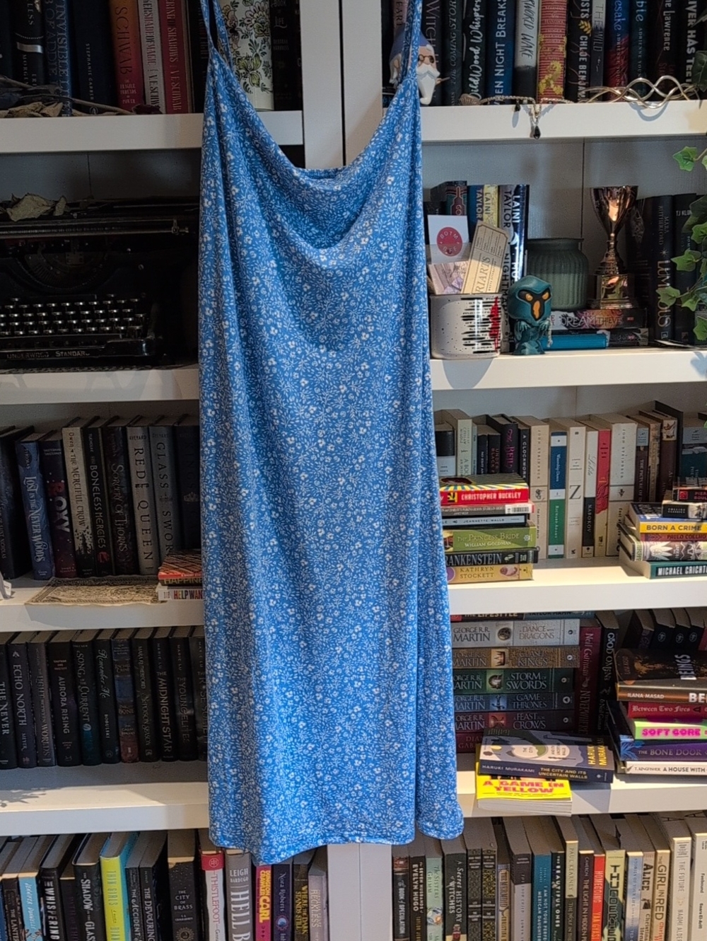 Wallflower Blue Floral Slip Dress